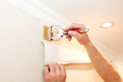 Pose de papier peint à la Proiselière-et-Langle — revêtements muraux et toiles de verre